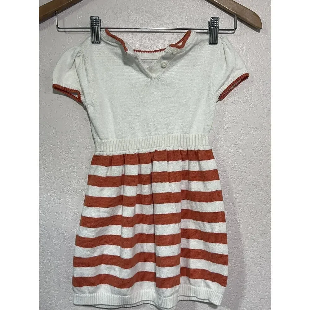 Gymboree Girls 3 Pumpkin Knit Dress Fall Thanksgiving Halloween Kids Child